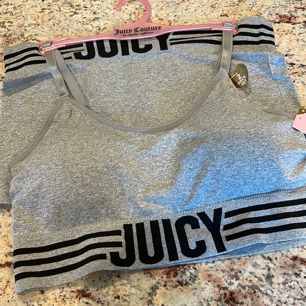 Juicy Couture 1X Two Piece Shorts and Bra